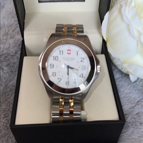 Victorinox Silver and Gold Elegant Chronograph Watch - Picture 5 of 10